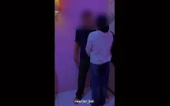Kocasının Malezya'dan arkadaşıyla otelde tesettürlü aldatıyor