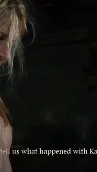 Blonde Maid Is Stripped Naked and Hoisted up to the Ceiling for Interrogation