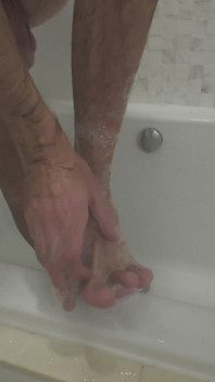 Washing My Feet for My Foot Worshippers