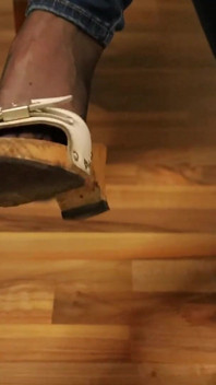 Worn Heels, Soft Soles - Slow Dangling in Stockings