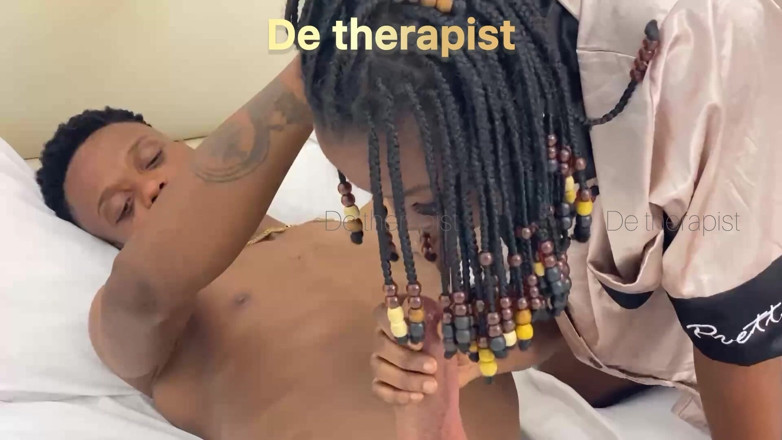 Detherapist: Schwarzer ehrgeiziger hintern von bbc pato creampie auf ihre enge...