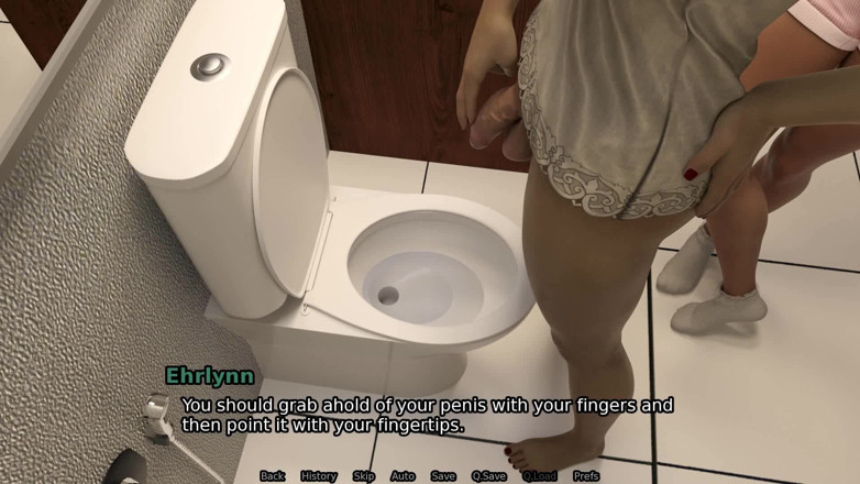 Futavision: Fantasy dating: futa-mädchen mit einem schwanz zwischen ihren beinen lernt,...