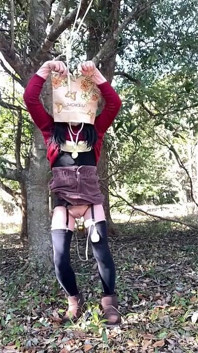 Master's Training Session No. 101: Outdoor Blindfolded Vibrator Training