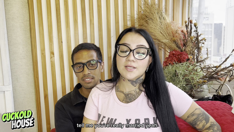 CuckoldHouse: Unfaithful Girl Having Sex with Two Real Men, in Front...