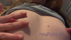 Inga lillypop girl: मैं कठोर निपल्स के साथ खेल रहा हूँ