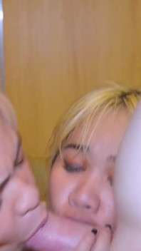 Part 2/2 FFM Threesome with Chubby Pinay Shares Big Cock and Cumshot on Their Big Tits