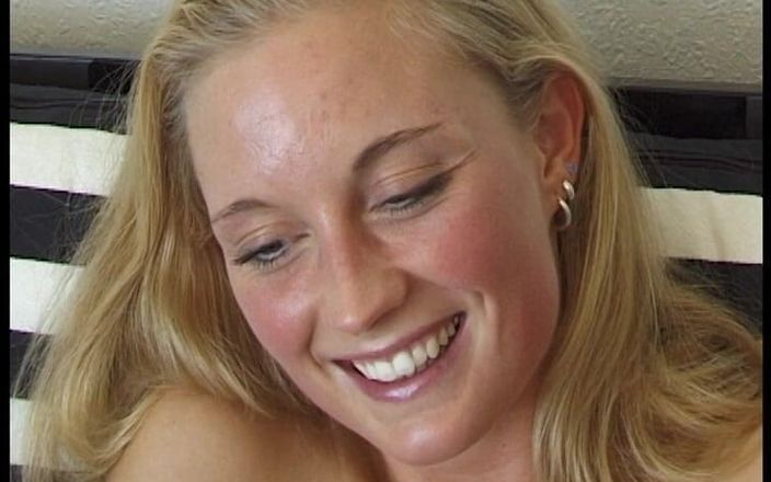 YOUR FIRST PORN: Blonde Cutie Tina Pisses in the Bucket