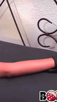 Big Tit Ebony Babes Play with Dildo on Bed