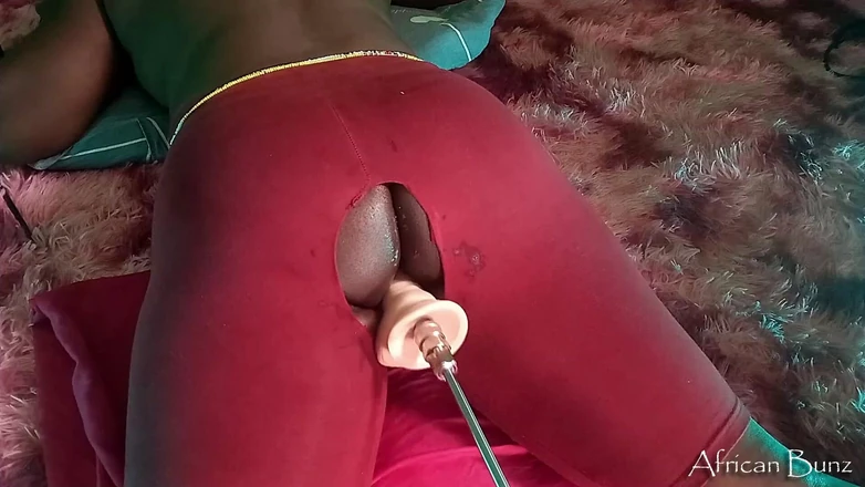 Newbie Anal Rides a Gigantic Dildo with Her Big Ass 2