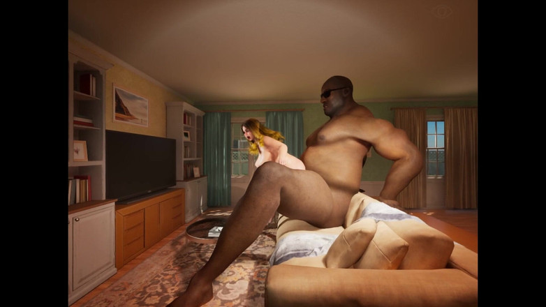 denisporco animation: Stora tuttar dvärg och ebenholts jätte man