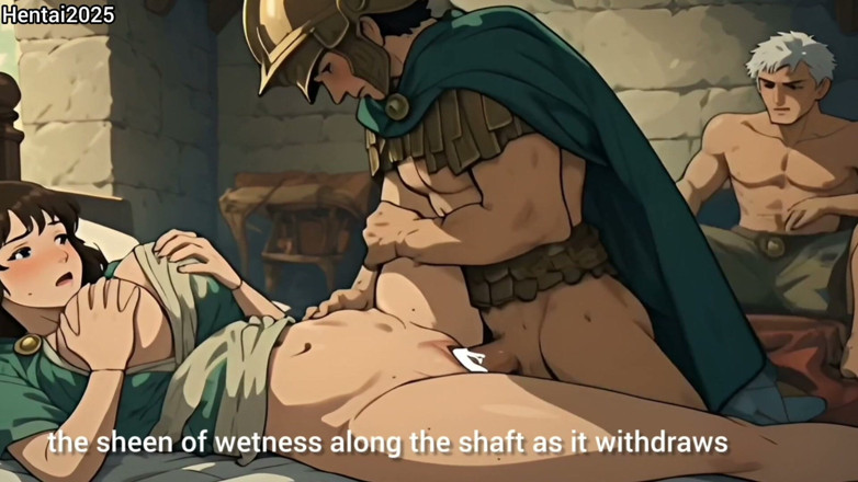 Hentai cartoon: Compilație cu încornorare Roma antică Gladiator Soldat Roman - desene animate Hentai...