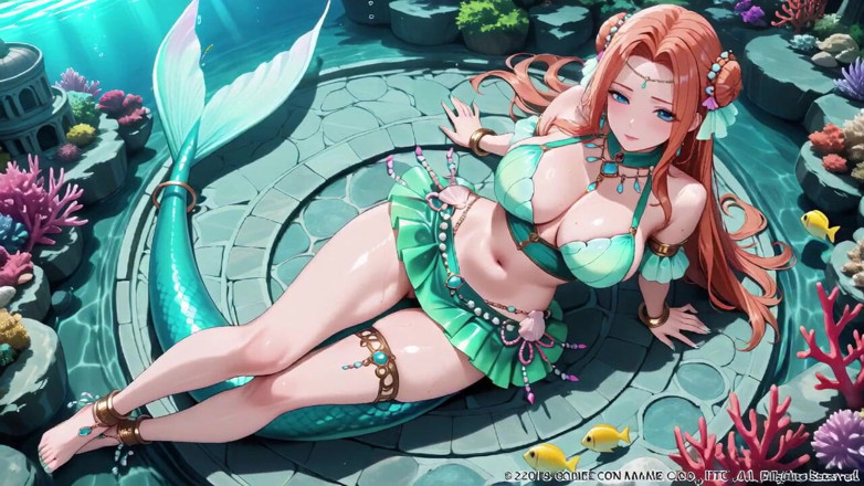 Tay Swift X: Red-haired Mermaid Princess's Private Tour in the Underwater Palace