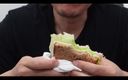 UnderXiaoQiang: Goedemorgen Asmr sperma etende sandwich