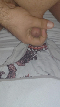 I Ejaculate Into the Panties My Wife Is Going to Wear While She Is in the Bathroom.