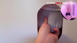 22-year-old Twink Cums on My Tongue at the Gloryhole - and I Swallowed It All