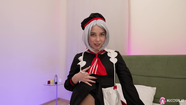 Nu Cosplay: Maid Alice Murkovski Screams Hard on a Fat Dick