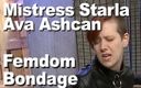 Picticon bondage and fetish: Mistress Starla &amp;amp;Ava Ashcan femdom bondage för Ce Climax
