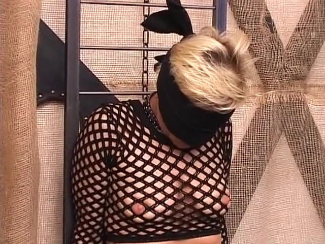 Mega extrem: Blonde slut enjoys getting punished by her master