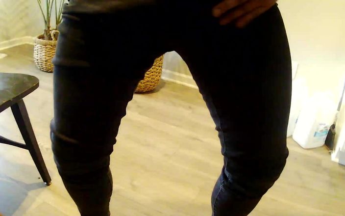 Dick Pants: Pantaloni neri gamba destra