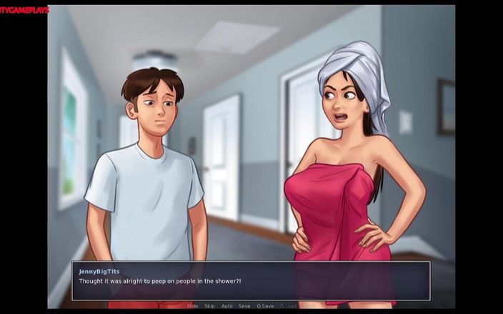 Naughty gameplays: Pervert kámoš si nemůže pomoci být nadržený - Letní Saga 01 Hratelnost
