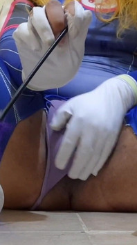 Extended Cut of Femboy Footjob with Dirty Feet in Cosplay to Big Black Cock