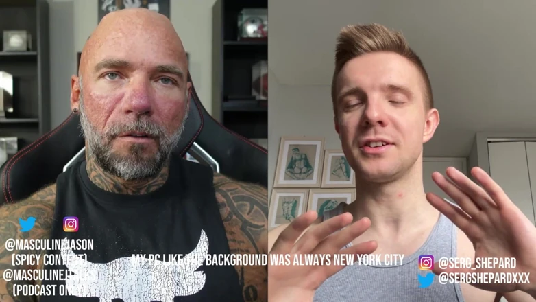 Raw and Uncensored with Masculine Jason: 色情明星忏悔 - Serg Shepard（第154集）
