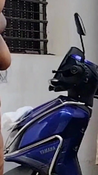 Mallu House Wife Nude Photoshoot on Scooter. Sexy Mallu Girl Stripping of for the Camera.