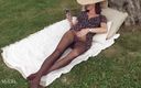 My Ella: Summer Day Relaxing in Seamless Pantyhose