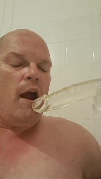 The Slut Is Clearly Addicted to Dildo Sucking