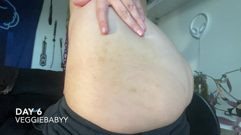Veggiebabyy: Espancado processo de cura da bunda machucada