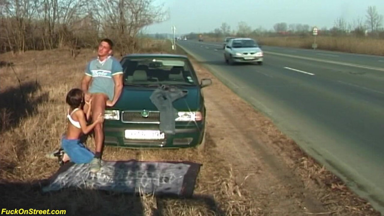 Goldwin pass: Extreme horny couple fucking on street