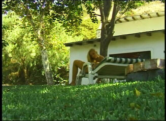 VOP Porno: Blonde teen girls finger fucking each other's pussies outdoors