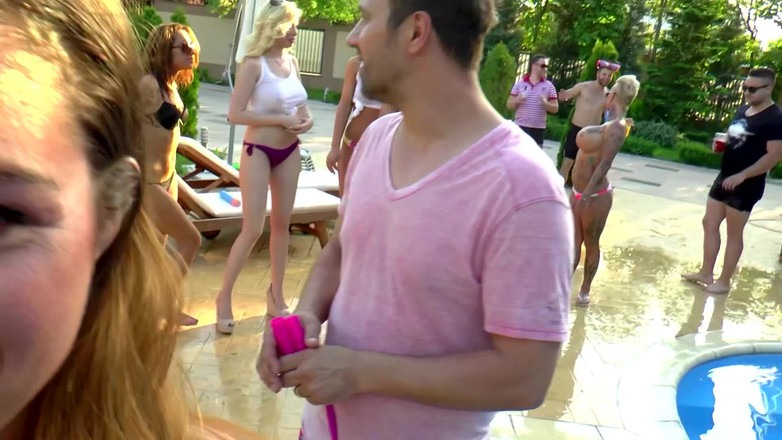 Fuck Cumshot Party: Seks berkumpulan tembusan berganda luar – pesta kongkek liar