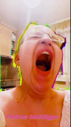 FinDom Goaldigger: Zívání se slinou