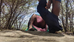 Desi village sex: Venkovní sexuální tetička