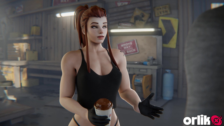 Orlikx: Brigitte's Training Session Gone Wild Overwatch 3D Porn