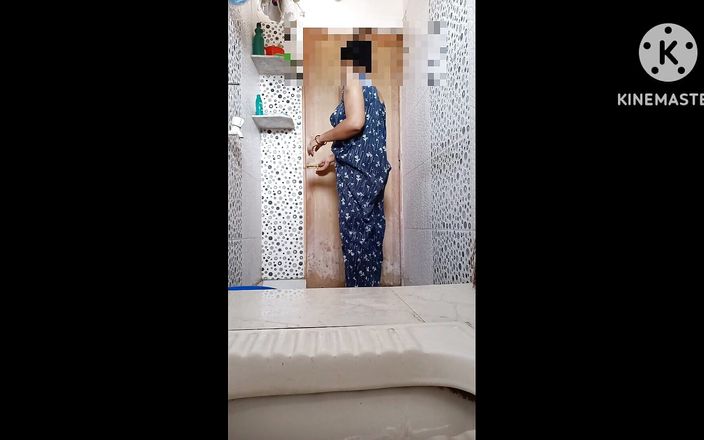 Indian hardcore: Bardzo seksowne wideo z boku łazienki Duży tyłek Duże cycki