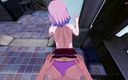 Hentai Smash: Sakura dostaje POV fucked doggystyle o ścianę po połknięciu spermy - Naruto...