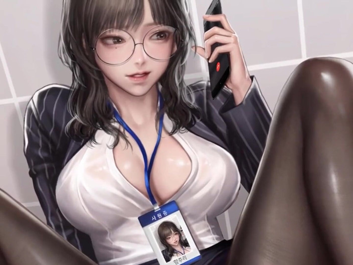 X Hentai: 超级美女同事在公共厕所 - 成人动漫 cg 34