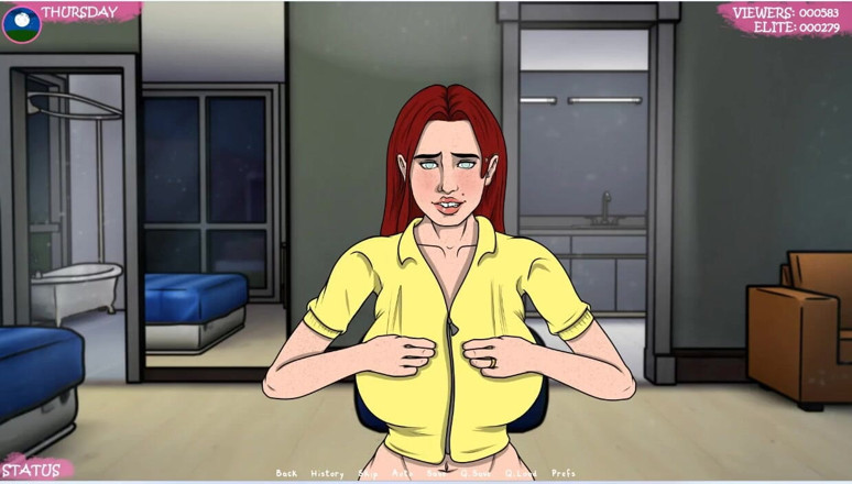 XXX Games Bunk: Lust Town - Gameplay - Roleplay - Camshow 2 - Úplně se odhalila