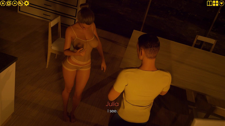 3D Cartoon Porn: My pleasure 10: julian lagi asik fingering memek beceknya sambil mengerang...
