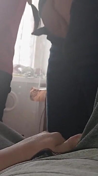 We Masturbate Threesome and Cum in Our Clothes