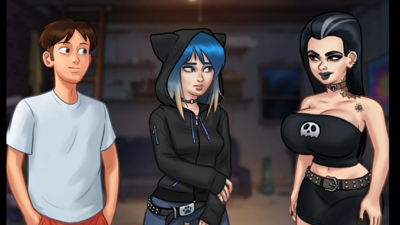 Lana Game plays: Letní sága # 113 - Chycena prsatou goth děvkou