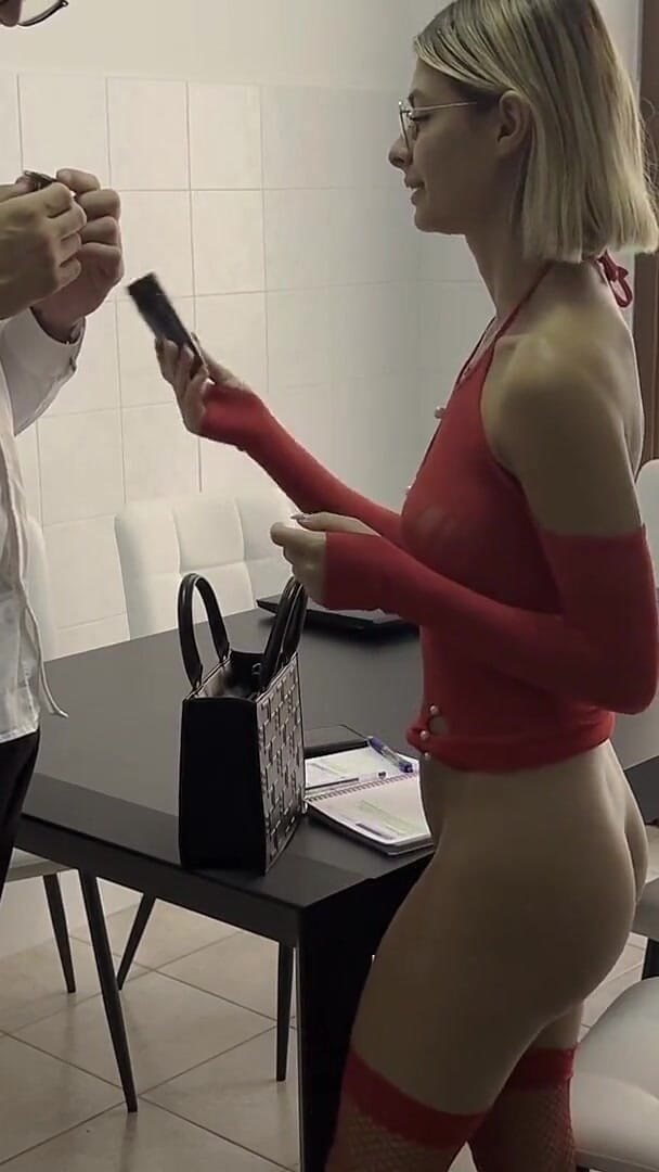Secretary Masturbates at Work but Is Seen by Her Boss (Tommy and Annika)