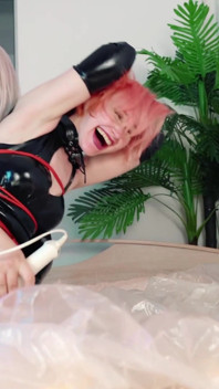 Hot Latex Lesbians Compilation Roleplay and Fuck with Curvy Rubber MILF Stepdaughter