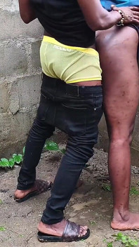 Twerking Ebony Bitch Got It Hard From the Back