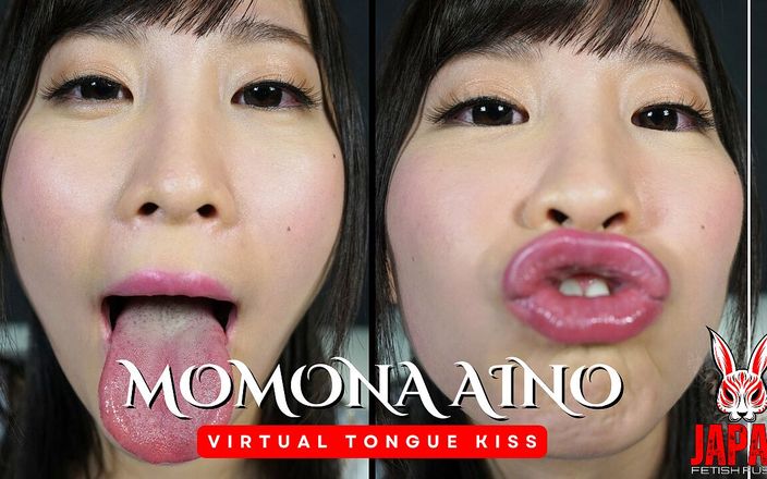 Japan Fetish Fusion: Virtuell tungkyss: Momona Aino