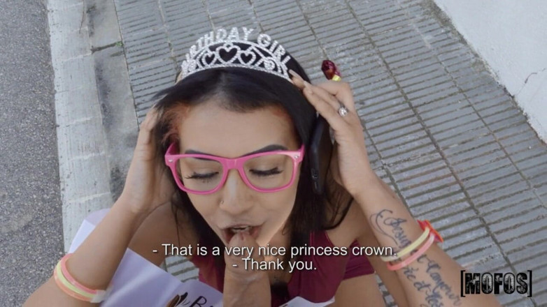 Public Pickups: Pickups - Birthday Girl Just Turned 20 and Gets Something to Blow...