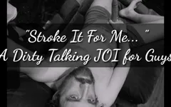 Hope the guys here like this one, a dirty talking audio where I talk you through jerking your cock with me. Erotic audio