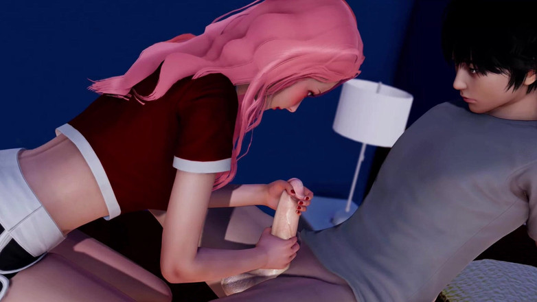 3D Cartoon Porn: My Real Desire 17 - Krystal Pleasures Alex com uma punheta lenta...